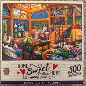 MasterPieces "Home Sweet Home, Hobby Time" 500 Piece Jigsaw Puzzle